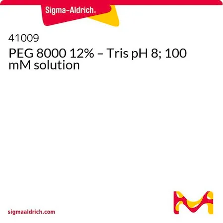 Sigma-Aldrich PEG 8000 12% – Tris pH 8；100 mM 溶液，12% PEG 8000 - Tris pH 8; 100 mM