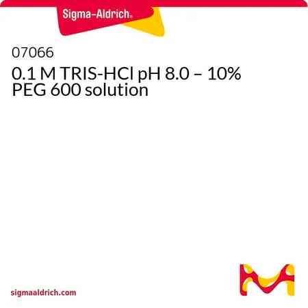 Sigma-Aldrich 0.1 M TRIS-HCl pH 8.0 – 10% PEG 600 solution，10% PEG 600的0.1 M TRIS-HCl溶液（pH 8.0）