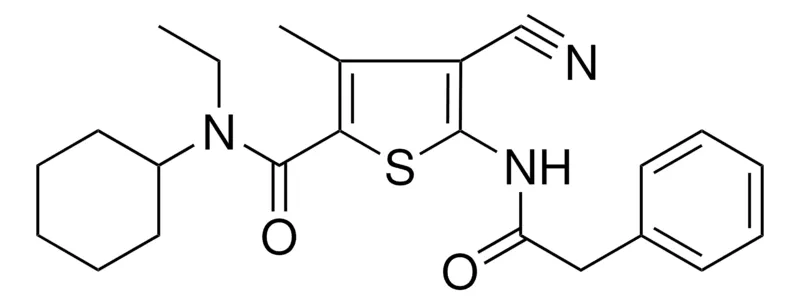 Sigma-Aldrich 4-CYANO-3-ME-5-PHENYLACETYLAMINO-THIOPHENE-2-CARBOXYLIC ACID CYCLOHEXYL-ET-AMIDE，AldrichCPR