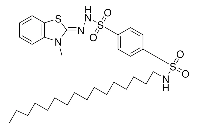 Sigma-Aldrich 4-(HEXADECYLSULFAMOYL)BENZENESULFONIC (3-ME-2-BENZOTHIAZOLINYLIDENE)HYDRAZIDE,AldrichCPR