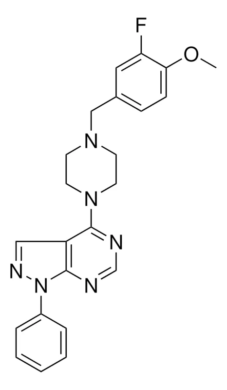 Sigma-Aldrich 4-(4-(3-F-4-METHOXYBENZYL)-1-PIPERAZINYL)-1-PHENYL-1H-PYRAZOLO(3,4-D)PYRIMIDINE,AldrichCPR