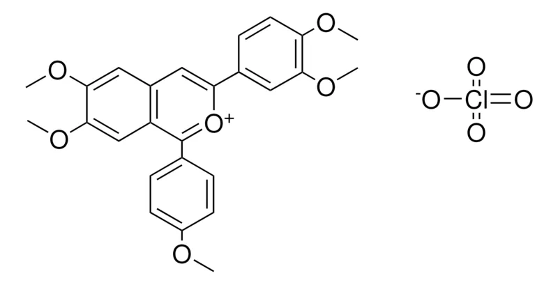 Sigma-Aldrich 3-(3,4-DIMETHOXY-PH)-6,7-DIMETHOXY-1-(4-MEO-PHENYL)-ISOCHROMENYLIUM, PERCHLORATE,AldrichCPR