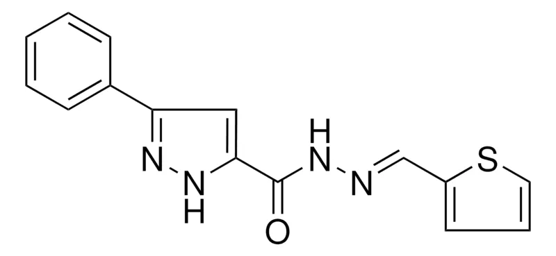 Sigma-Aldrich 5-PHENYL-2H-PYRAZOLE-3-CARBOXYLIC ACID THIOPHEN-2-YLMETHYLENE-HYDRAZIDE,AldrichCPR