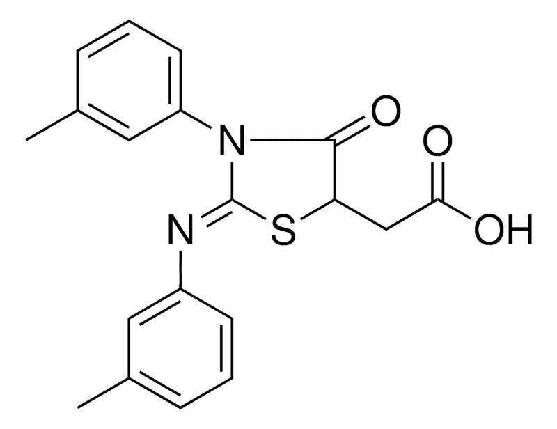 Sigma-Aldrich (4-OXO-3-M-TOLYL-2-M-TOLYLIMINO-THIAZOLIDIN-5-YL)-ACETIC ACID,AldrichCPR