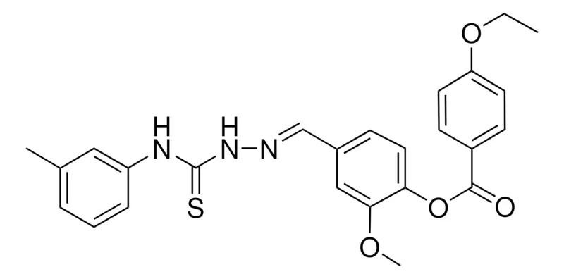 Sigma-Aldrich 2-METHOXY-4-(2-(3-TOLUIDINOCARBOTHIOYL)CARBOHYDRAZONOYL)PHENYL 4-ETHOXYBENZOATE，AldrichCPR