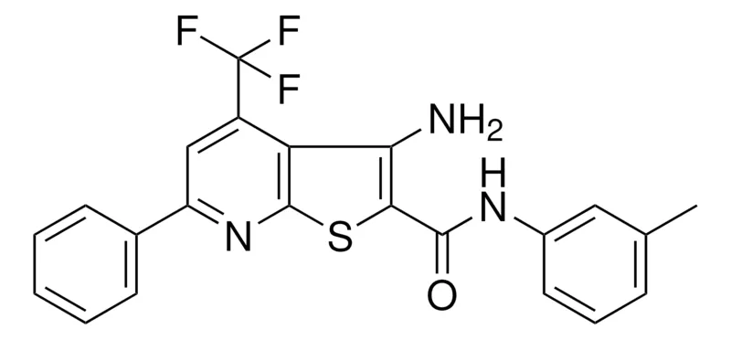 Sigma-Aldrich 3-AMINO-N-(3-ME-PH)-6-PH-4-(TRIFLUOROMETHYL)THIENO(2,3-B)PYRIDINE-2-CARBOXAMIDE,AldrichCPR