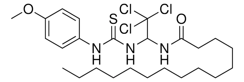 Sigma-Aldrich PENTADECANOIC ACID (2,2,2-TRICHLORO-1-(3-(4-MEO-PHENYL)-THIOUREIDO)-ETHYL)-AMIDE,AldrichCPR