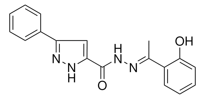 Sigma-Aldrich 5-PH-2H-PYRAZOLE-3-CARBOXYLIC ACID (1-(2-HYDROXY-PHENYL)-ETHYLIDENE)-HYDRAZIDE,AldrichCPR