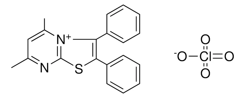 Sigma-Aldrich 5,7-DIMETHYL-2,3-DIPHENYL-THIAZOLO(3,2-A)PYRIMIDIN-4-YLIUM, PERCHLORATE,AldrichCPR