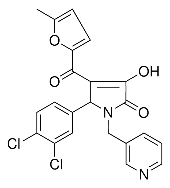 Sigma-Aldrich 5-(3,4-DICHLOROPHENYL)-3-HYDROXY-4-(5-METHYL-2-FUROYL)-1-(3-PYRIDINYLMETHYL)-1,5-DIHYDRO-2H-PYRROL-2-ONE,AldrichCPR