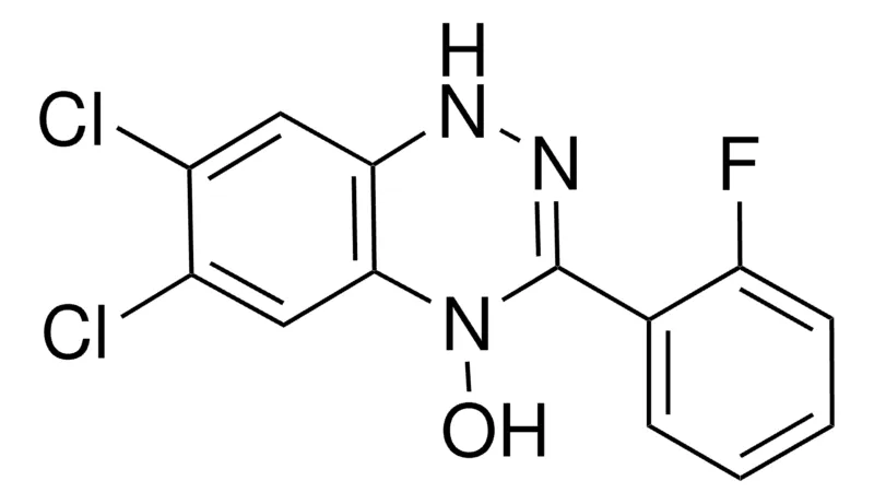 Sigma-Aldrich 6,7-DICHLORO-3-(2-FLUOROPHENYL)-1,2,4-BENZOTRIAZIN-4(1H)-OL,AldrichCPR