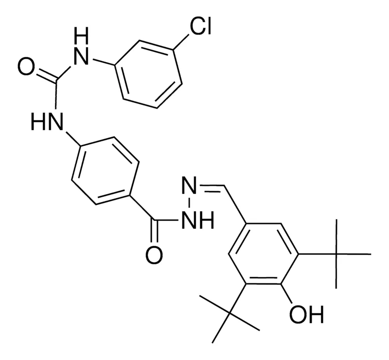 Sigma-Aldrich 4-(3-(3-CHLOROPHENYL)UREIDO)BENZOIC (35-DITERTBUTYL4HYDROXYBENZYLIDENE)HYDRAZIDE,AldrichCPR