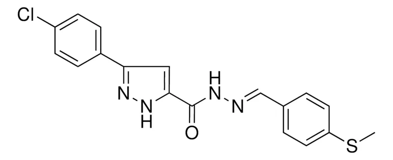 Sigma-Aldrich 5(4-CL-PH)-2H-PYRAZOLE-3-CARBOXYLIC ACID (4-METHYLSULFANYL-BENZYLIDENE)HYDRAZIDE,AldrichCPR