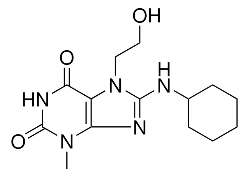 Sigma-Aldrich 8-(CYCLOHEXYLAMINO)-7-(2-HYDROXYETHYL)-3-METHYL-3,7-DIHYDRO-1H-PURINE-2,6-DIONE，AldrichCPR