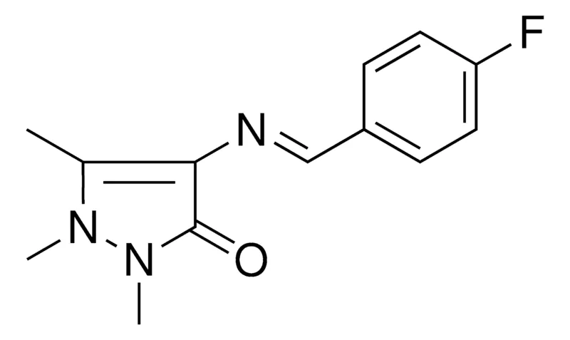 Sigma-Aldrich 4-((4-FLUORO-BENZYLIDENE)-AMINO)-1,2,5-TRIMETHYL-1,2-DIHYDRO-PYRAZOL-3-ONE,AldrichCPR