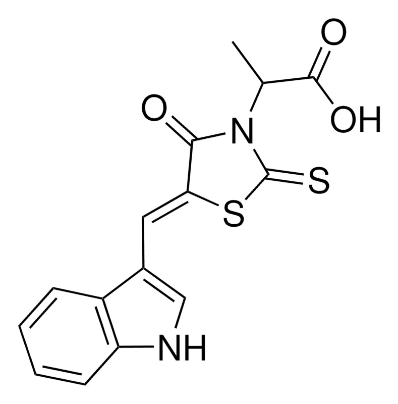 Sigma-Aldrich 2-(5-(1H-INDOL-3-YLMETHYLENE)-4-OXO-2-THIOXO-1,3-THIAZOLIDIN-3-YL)PROPANOIC ACID,AldrichCPR