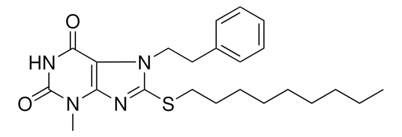 Sigma-Aldrich 3-METHYL-8-NONYLSULFANYL-7-PHENETHYL-3,7-DIHYDRO-PURINE-2,6-DIONE，AldrichCPR