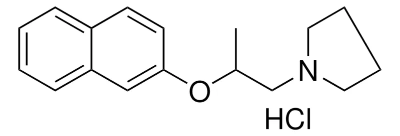 Sigma-Aldrich 1-(2-(2-NAPHTHYLOXY)PROPYL)PYRROLIDINE HYDROCHLORIDE,AldrichCPR