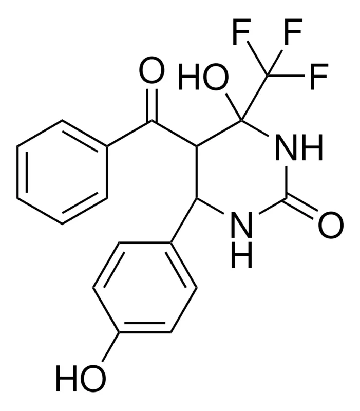 Sigma-Aldrich 5-BENZOYL-4-HO-6-(4-HYDROXY-PH)-4-(TRIFLUOROMETHYL)TETRAHYDRO-2(1H)-PYRIMIDINONE,AldrichCPR