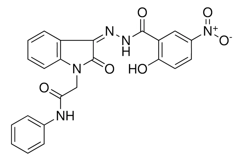 Sigma-Aldrich 2-(3-((2-HO-5-NITRO-BENZOYL)-HYDRAZONO)-2-OXO-2H-INDOL-1-YL)-N-PHENYL-ACETAMIDE,AldrichCPR