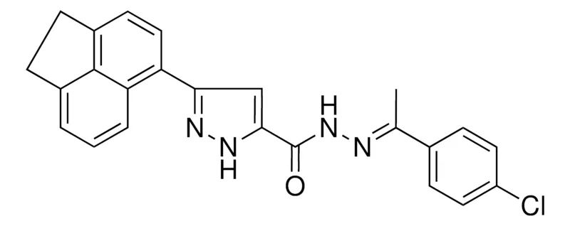 Sigma-Aldrich 5-ACENAPHTHEN-5-YL-2H-PYRAZOLE-3-CARBOXYLIC ACID (1(4-CL-PH)ETHYLIDENE)HYDRAZIDE,AldrichCPR