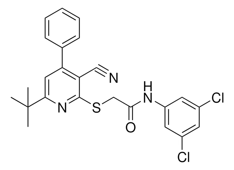 Sigma-Aldrich 2-(6-TERT-BUTYL-3-CYANO-4-PH-PYRIDIN-2-YLSULFANYL)-N-(3,5-DICHLORO-PH)-ACETAMIDE,AldrichCPR