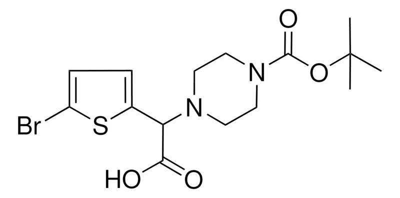 Sigma-Aldrich (5-BROMO-2-THIENYL)(4-(TERT-BUTOXYCARBONYL)-1-PIPERAZINYL)ACETIC ACID,AldrichCPR