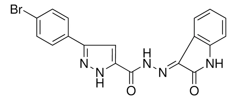 Sigma-Aldrich 5(4-BR-PH)-2H-PYRAZOLE-3-CARBOXYLIC ACID (2-OXO-1,2-2H-INDOL-3-YLIDENE)HYDRAZIDE,AldrichCPR