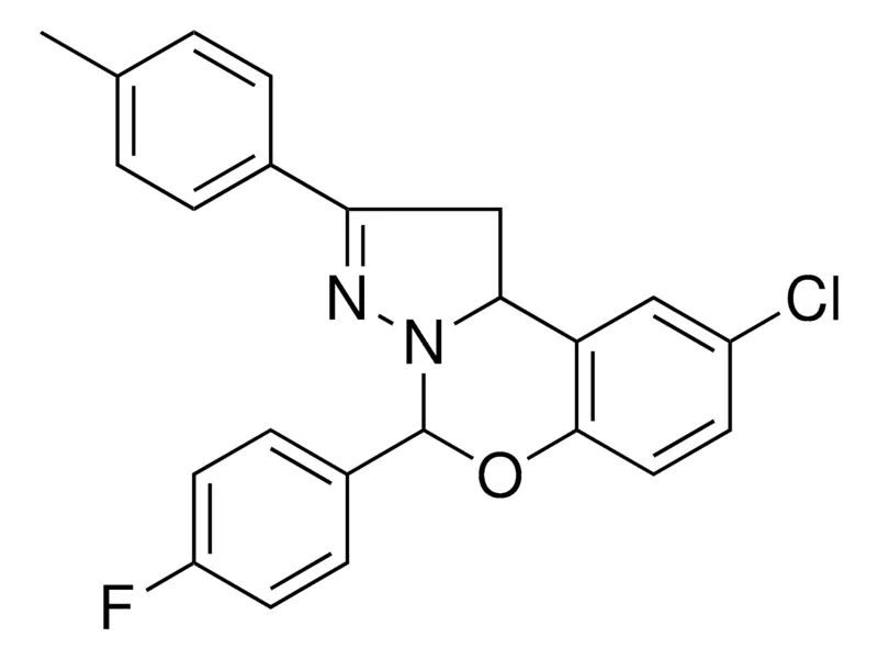 Sigma-Aldrich 8-CL-4-(4-F-PH)-2-P-TOLYL-1,9B-DIHYDRO-5-OXA-3,3A-DIAZA-CYCLOPENTA(A)NAPHTHALENE,AldrichCPR