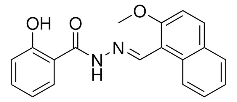 Sigma-Aldrich 2-HYDROXY-BENZOIC ACID (2-METHOXY-NAPHTHALEN-1-YLMETHYLENE)-HYDRAZIDE,AldrichCPR