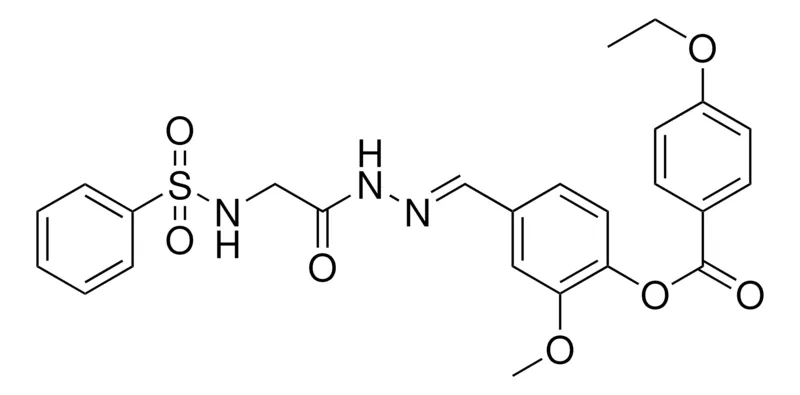 Sigma-Aldrich 2-MEO-4-(2-(((PHENYLSULFONYL)AMINO)AC)CARBOHYDRAZONOYL)PHENYL 4-ETHOXYBENZOATE,AldrichCPR