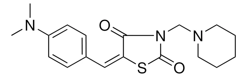 Sigma-Aldrich 5-(4-DIMETHYLAMINO-BENZYLIDENE)-3-PIPERIDIN-1-YLMETHYL-THIAZOLIDINE-2,4-DIONE,AldrichCPR