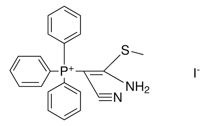 Sigma-Aldrich (2-AMINO-1-CYANO-2-METHYLSULFANYL-VINYL)-TRIPHENYL-PHOSPHONIUM, IODIDE,AldrichCPR