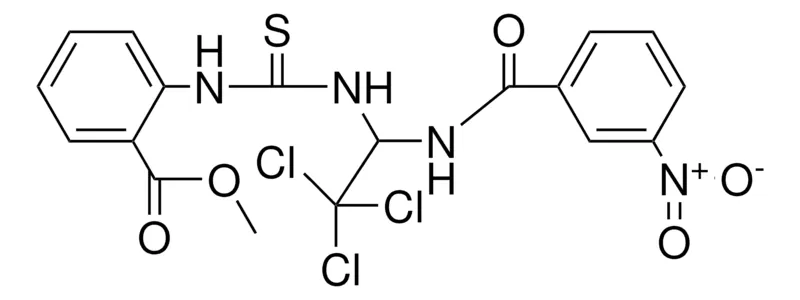Sigma-Aldrich 2-(3-(2,2,2-TRI-CL-(3-NITRO-BENZOYLAMINO)-ET)-THIOUREIDO)-BENZOIC ACID ME ESTER,AldrichCPR