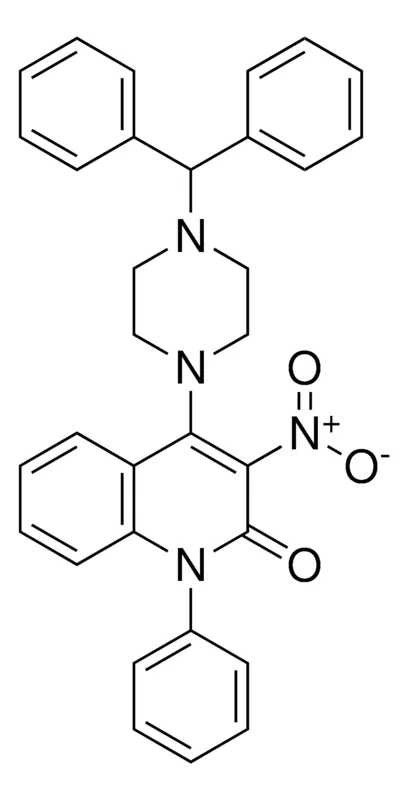Sigma-Aldrich 4-(4-BENZHYDRYL-PIPERAZIN-1-YL)-3-NITRO-1-PHENYL-1H-QUINOLIN-2-ONE,AldrichCPR