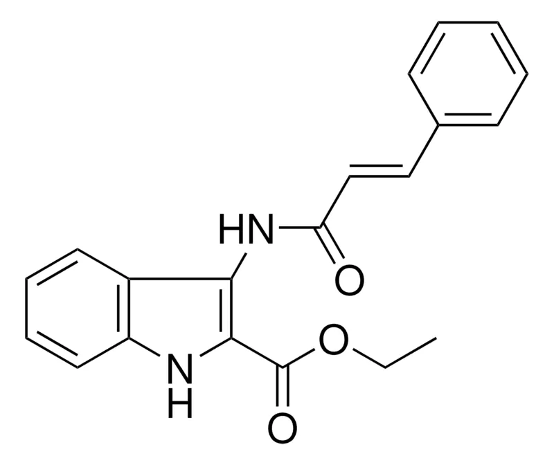 Sigma-Aldrich 3-(3-PHENYL-ACRYLOYLAMINO)-1H-INDOLE-2-CARBOXYLIC ACID ETHYL ESTER,AldrichCPR