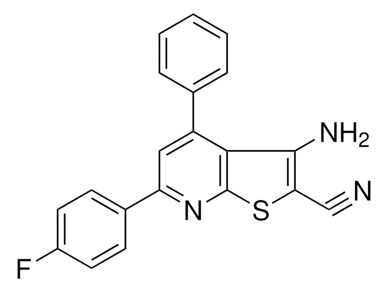 Sigma-Aldrich 3-AMINO-6-(4-FLUORO-PHENYL)-4-PHENYL-THIENO(2,3-B)PYRIDINE-2-CARBONITRILE,AldrichCPR