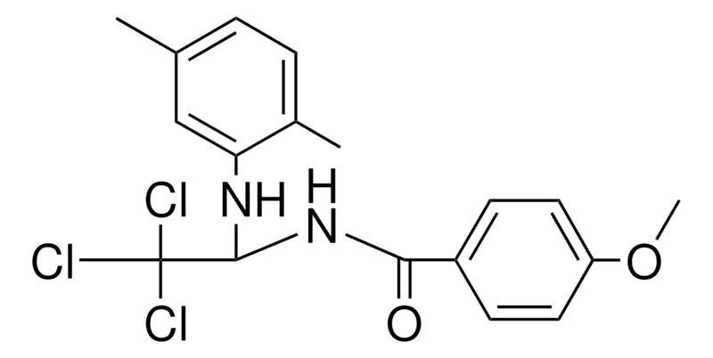 Sigma-Aldrich 4-METHOXY-N-(2,2,2-TRICHLORO-1-(2,5-DIMETHYL-PHENYLAMINO)-ETHYL)-BENZAMIDE,AldrichCPR