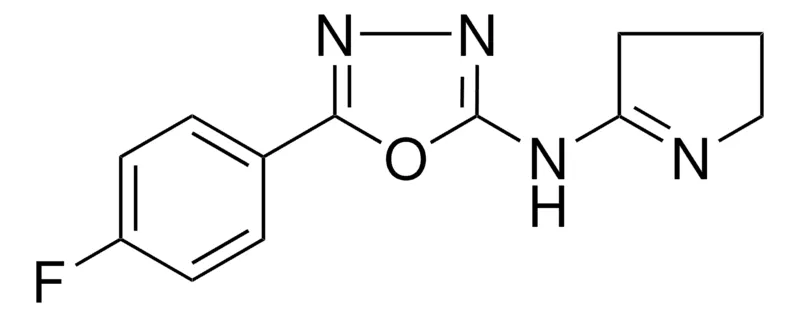 Sigma-Aldrich N-(3,4-DIHYDRO-2H-PYRROL-5-YL)-5-(4-FLUOROPHENYL)-1,3,4-OXADIAZOL-2-AMINE,AldrichCPR