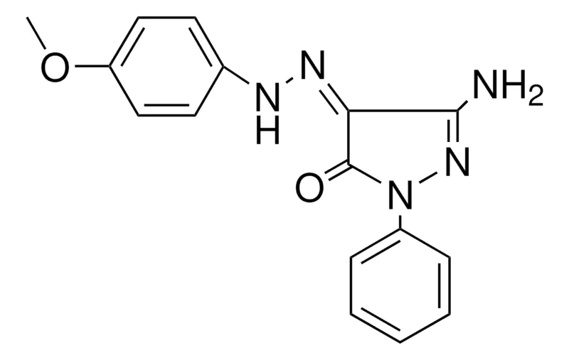Sigma-Aldrich 5-AMINO-4-((4-METHOXY-PHENYL)-HYDRAZONO)-2-PHENYL-2,4-DIHYDRO-PYRAZOL-3-ONE,AldrichCPR