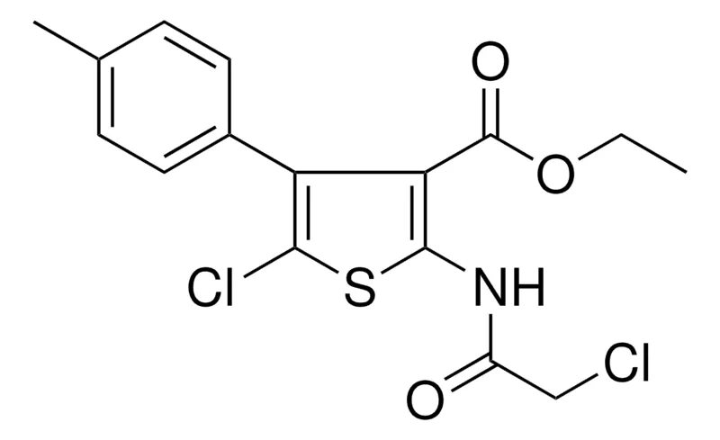 Sigma-Aldrich 5-CL-2-(2-CHLORO-ACETYLAMINO)-4-P-TOLYL-THIOPHENE-3-CARBOXYLIC ACID ETHYL ESTER,AldrichCPR
