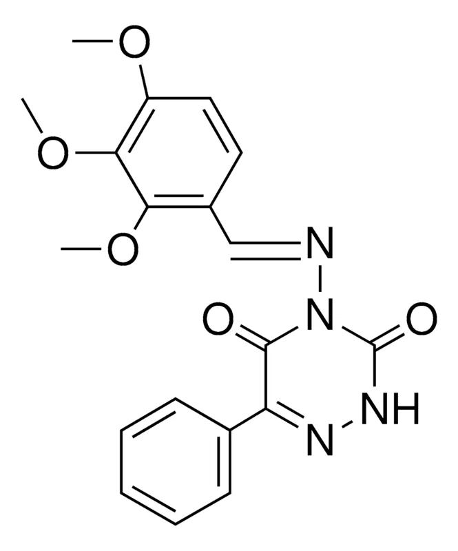 Sigma-Aldrich 6-PHENYL-4-(3,4,5-TRIMETHOXYBENZYLIDENEAMINO)-1,2,4-TRIAZINE-3,5(2H,4H)-DIONE，AldrichCPR