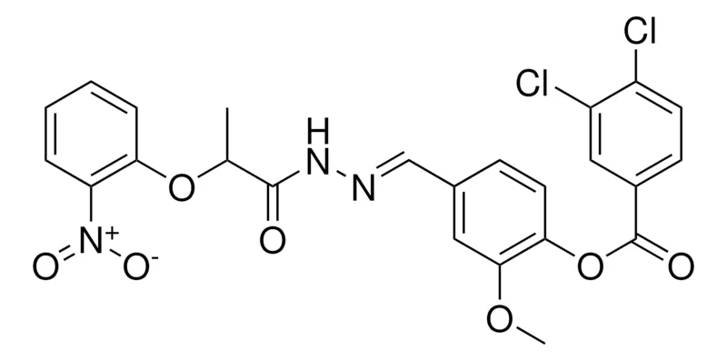 Sigma-Aldrich 2-MEO-4-(2-(2-(2-NITROPHENOXY)PROPANOYL)CARBOHYDRAZONOYL)PH 3,4-DICHLOROBENZOATE,AldrichCPR