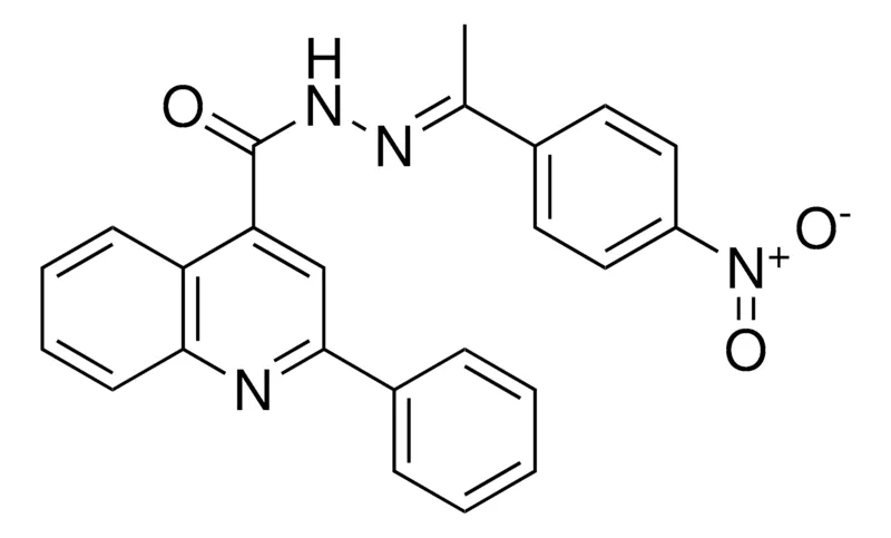 Sigma-Aldrich 2-PHENYL-QUINOLINE-4-CARBOXYLIC ACID (1-(4-NITRO-PHENYL)-ETHYLIDENE)-HYDRAZIDE,AldrichCPR