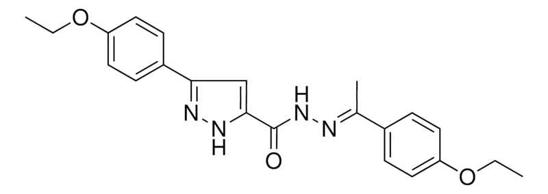 Sigma-Aldrich 5(4-ETHOXY-PH)2H-PYRAZOLE-3-CARBOXYLIC ACID (1(4-ETHOXY-PH)-ETHYLIDENE)HYDRAZIDE,AldrichCPR