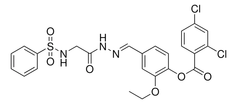 Sigma-Aldrich 2-ETHOXY-4-(2-(((PH-SULFONYL)AMINO)AC)CARBOHYDRAZONOYL)PH 2,4-DICHLOROBENZOATE,AldrichCPR
