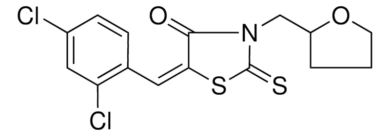 Sigma-Aldrich 5-(2,4-DICHLORO-BENZYLIDENE)-3-(4H-FURAN-2-YLMETHYL)-2-THIOXO-THIAZOLIDIN-4-ONE,AldrichCPR
