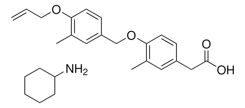 Sigma-Aldrich (4-((4-(ALLYLOXY)-3-METHYLBENZYL)OXY)-3-ME-PH)ACETIC ACID, CYCLOHEXYLAMINE SALT,AldrichCPR