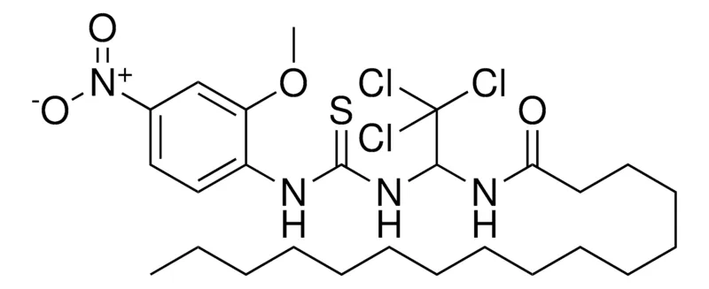 Sigma-Aldrich HEXADECANOIC ACID (2,2,2-TRICHLORO-1-(3-(2-MEO-4-NITRO-PH)-THIOUREIDO)-ET)-AMIDE,AldrichCPR