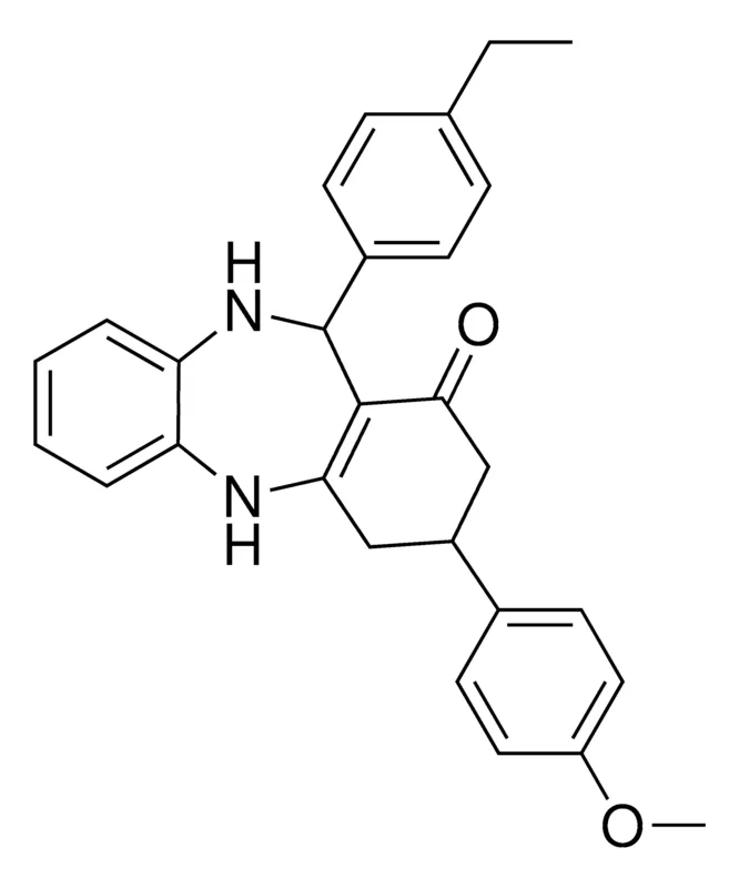 Sigma-Aldrich 11-(4-ET-PH)3-(4-MEO-PH)-2,3,4,5,10,11-HEXAHYDRO-DIBENZO(B,E)(1,4)DIAZEPIN-1-ONE,AldrichCPR